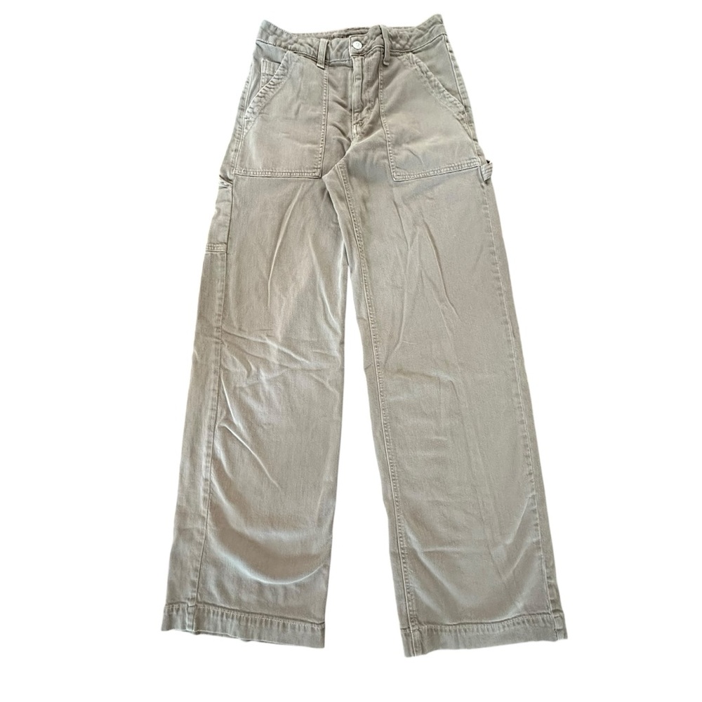 American Eagle Outfitters Wide Leg Pants - Khaki